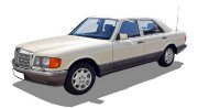 Коврики текстильные для Mercedes-Benz S-Класс II (W126) 1979-1991