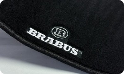 Вышивка в багажник Brabus двойной (надпись и круг) Вышивка в багажник Brabus двойной (надпись и круг)