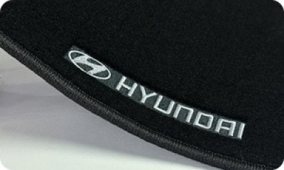 Вышивка в багажник Логотип и надпись Hyundai Вышивка в багажник Логотип и надпись Hyundai